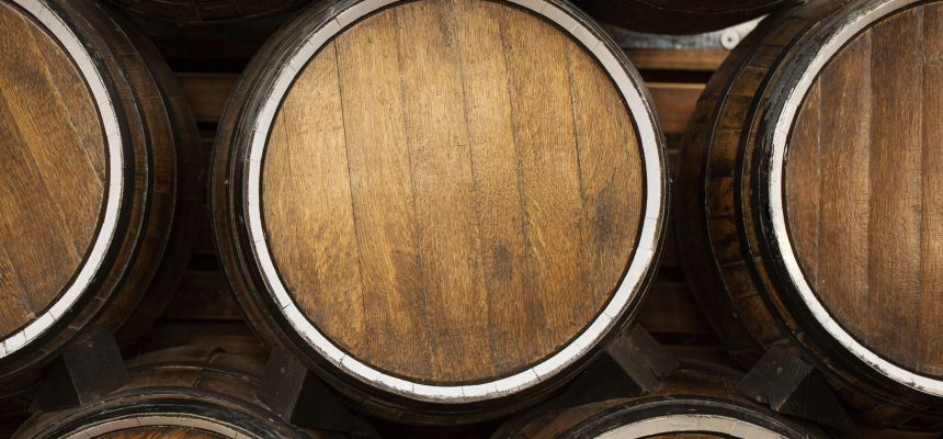 top-view-wooden-barrels